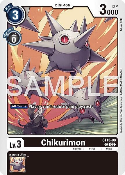 Image for Chikurimon (Reprint) [ST13-08 C] - Digimon Card Game