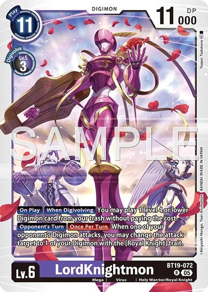 Image for LordKnightmon - BT19-072 (Reprint) [BT19-072 R] - Digimon Card Game
