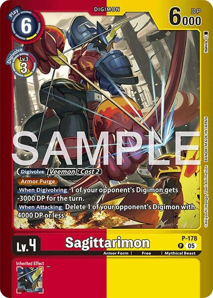 Image for Sagittarimon [P-178 P] - Digimon Card Game