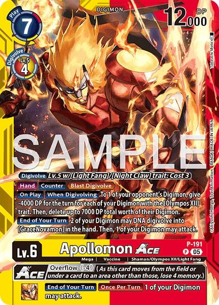 Image for Apollomon ACE [P-191 P] - Digimon Card Game