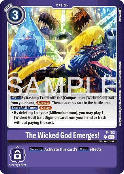 Image for The Wicked God Emerges! [P-193 P] - Digimon Card Game