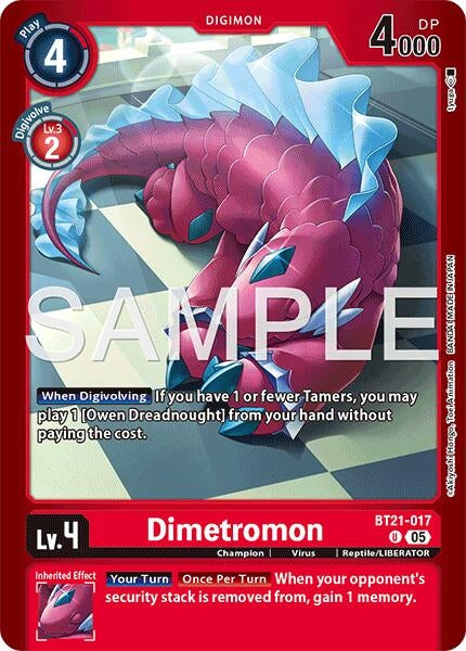 Image for Dimetromon - BT21-017 [BT21-017 U] - Digimon Card Game