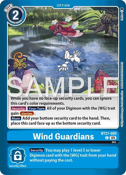 Image for Wind Guardians [BT21-095 C] - Digimon Card Game