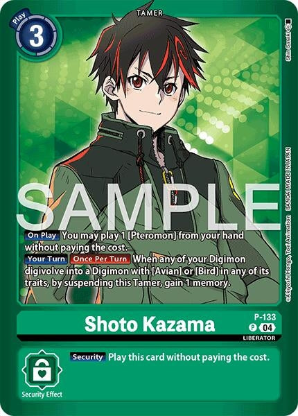 Image for Shoto Kazama [P-133 P] - Digimon Card Game
