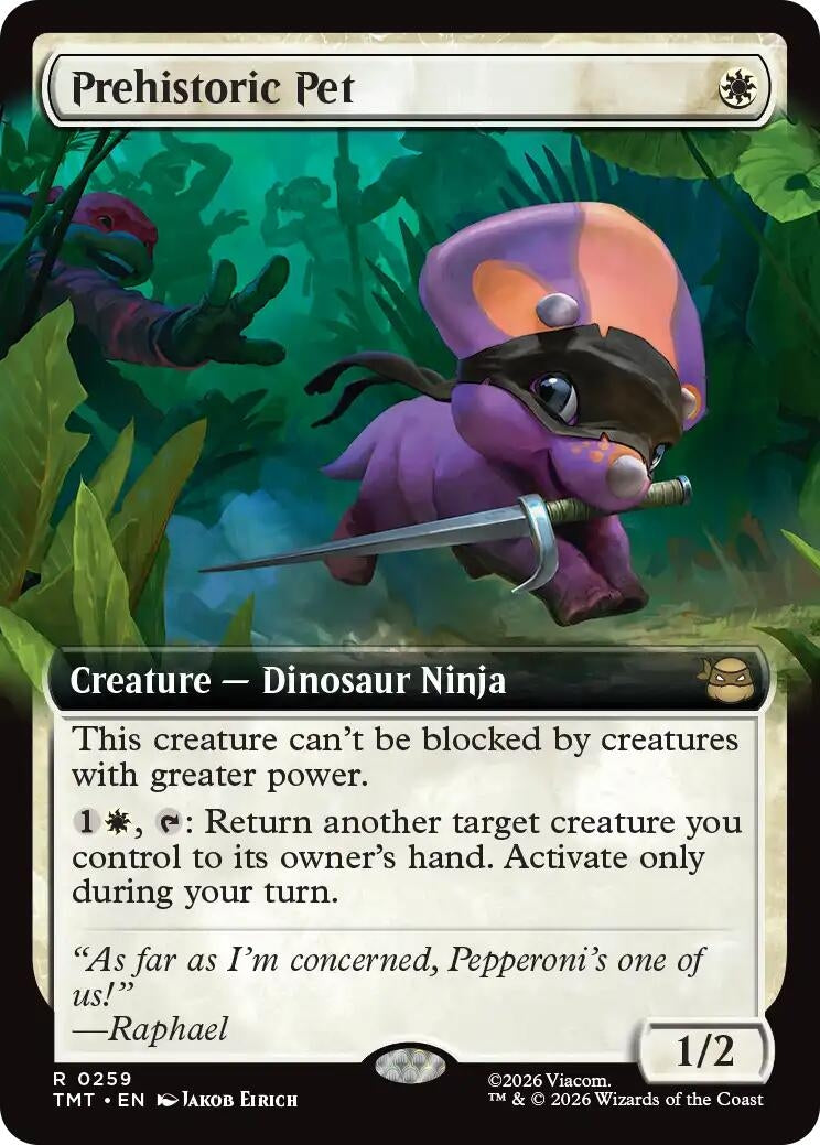 Image for Prehistoric Pet (Extended Art) [259] - Magic: The Gathering