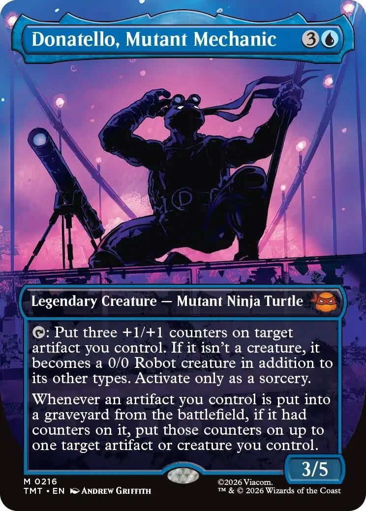 Image for Donatello, Mutant Mechanic (Borderless) [216] - Magic: The Gathering