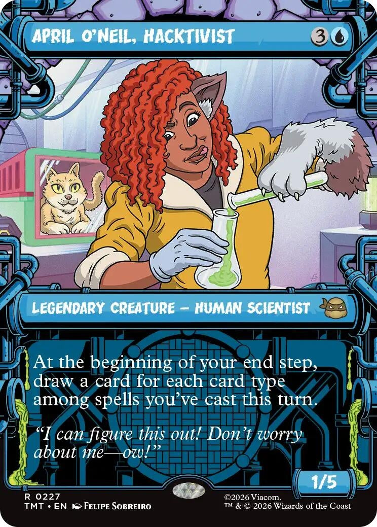 Image for April O'Neil, Hacktivist (0227) (Showcase) [227] - Magic: The Gathering