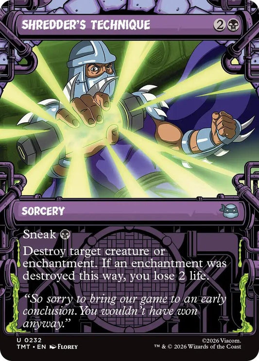 Image for Shredder's Technique (Showcase) [232] - Magic: The Gathering