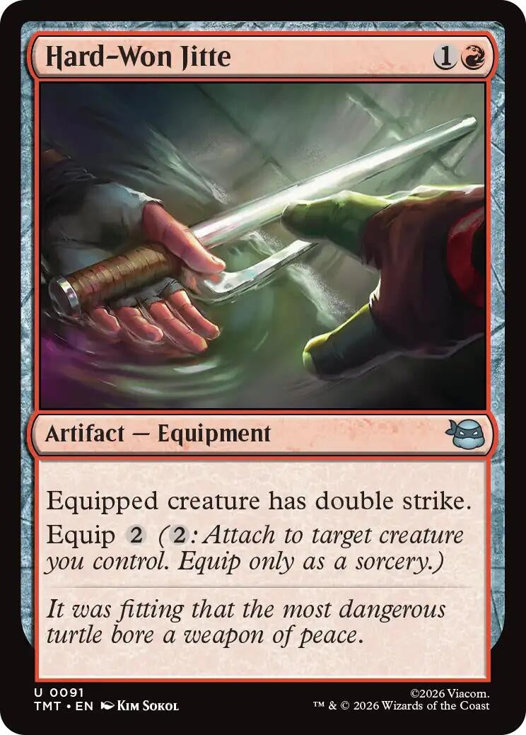 Image for Hard-Won Jitte [91] - Magic: The Gathering