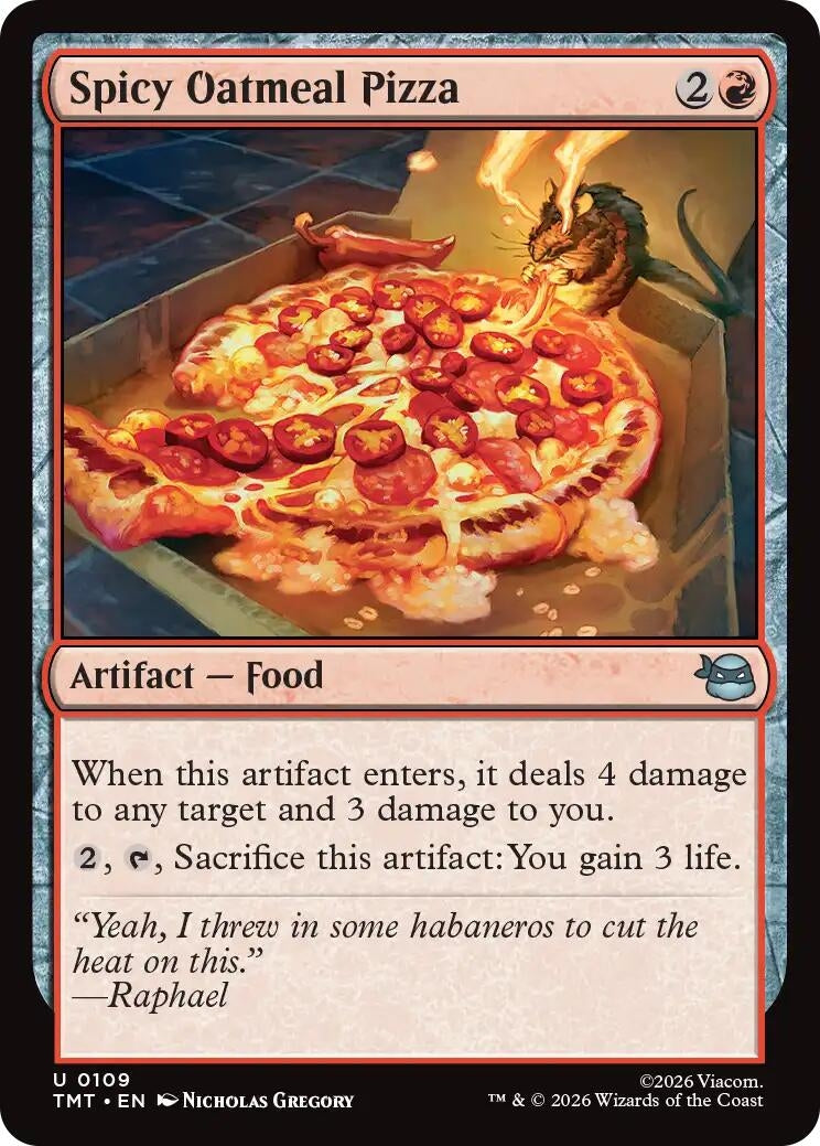 Image for Spicy Oatmeal Pizza [109] - Magic: The Gathering