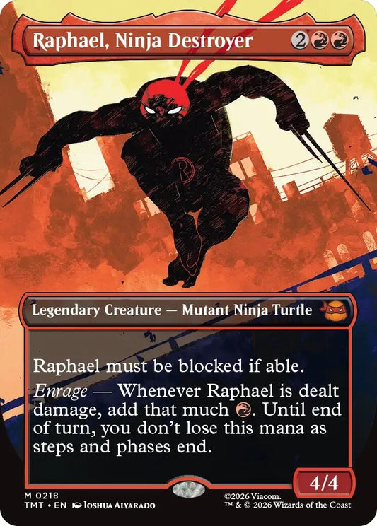 Image for Raphael, Ninja Destroyer (Borderless) [218] - Magic: The Gathering