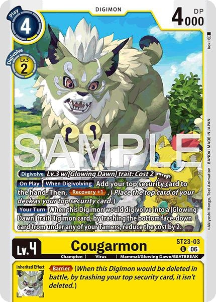 Image for Cougarmon [ST23-03 U] - Digimon Card Game