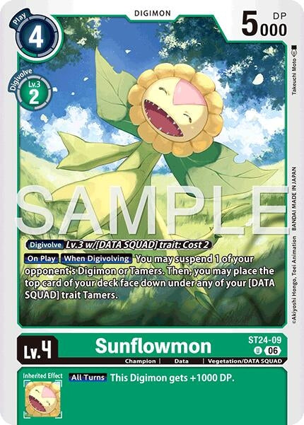 Image for Sunflowmon [ST24-09 U] - Digimon Card Game