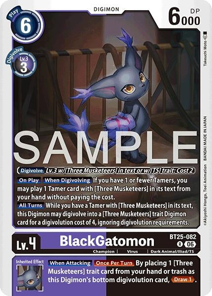 Image for BlackGatomon [BT25-082 R] - Digimon Card Game