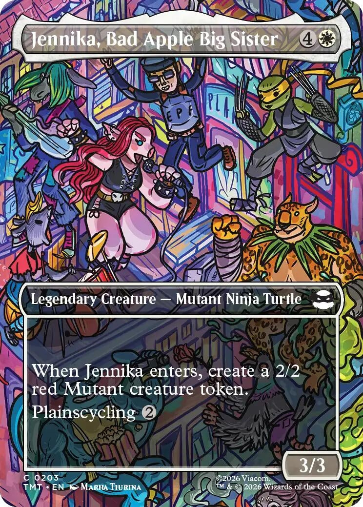 Image for Jennika, Bad Apple Big Sister (Borderless) [203] - Magic: The Gathering
