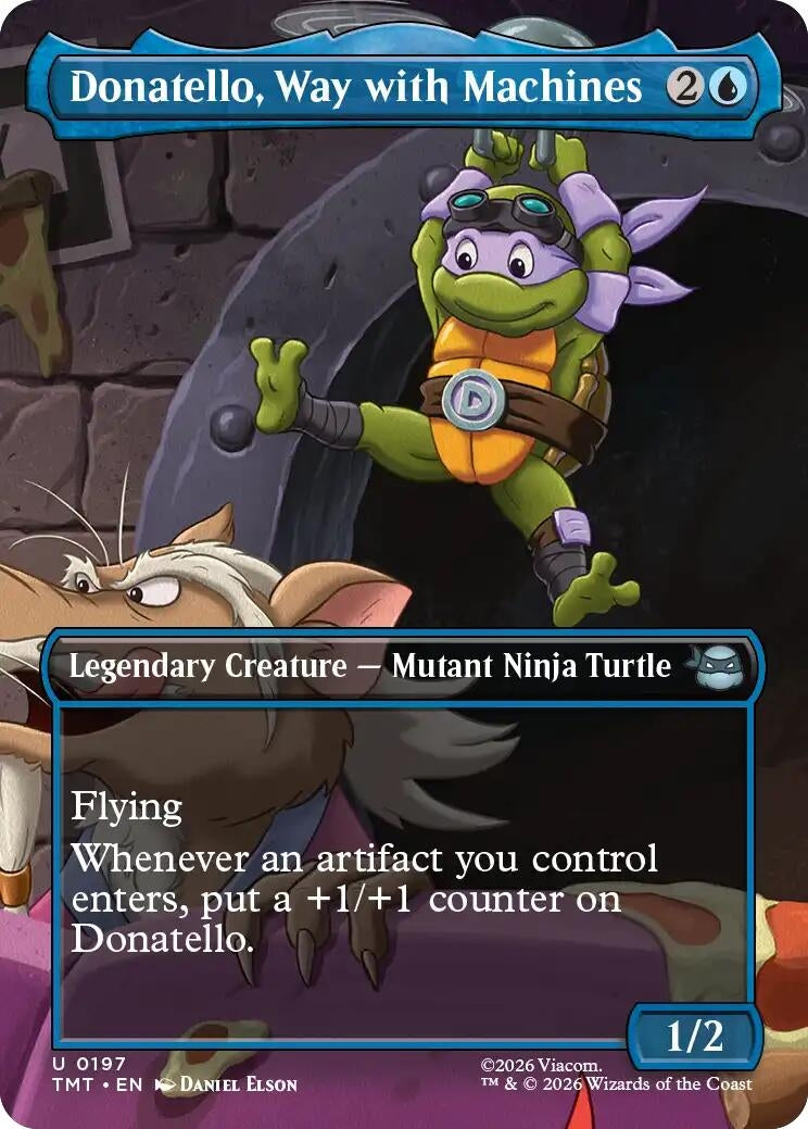 Image for Donatello, Way with Machines (Borderless) [197] - Magic: The Gathering