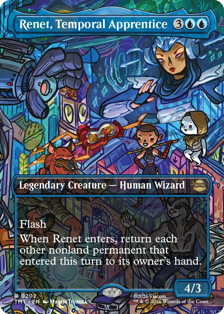 Image for Renet, Temporal Apprentice (Borderless) [202] - Magic: The Gathering