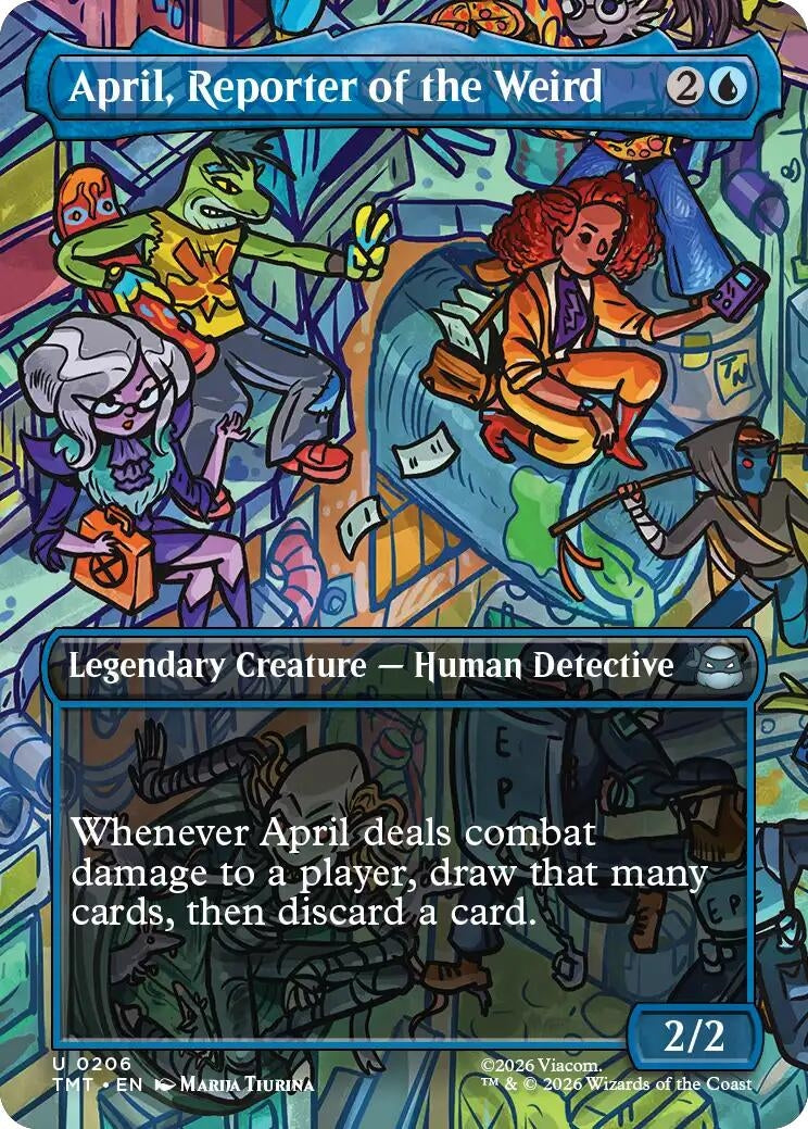 Image for April, Reporter of the Weird (Borderless) [206] - Magic: The Gathering