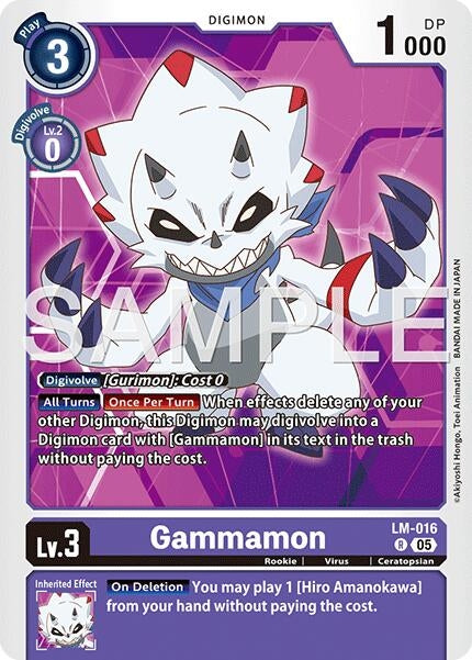 Image for Gammamon - LM-016 (Reprint) [LM-016 R] - Digimon Card Game