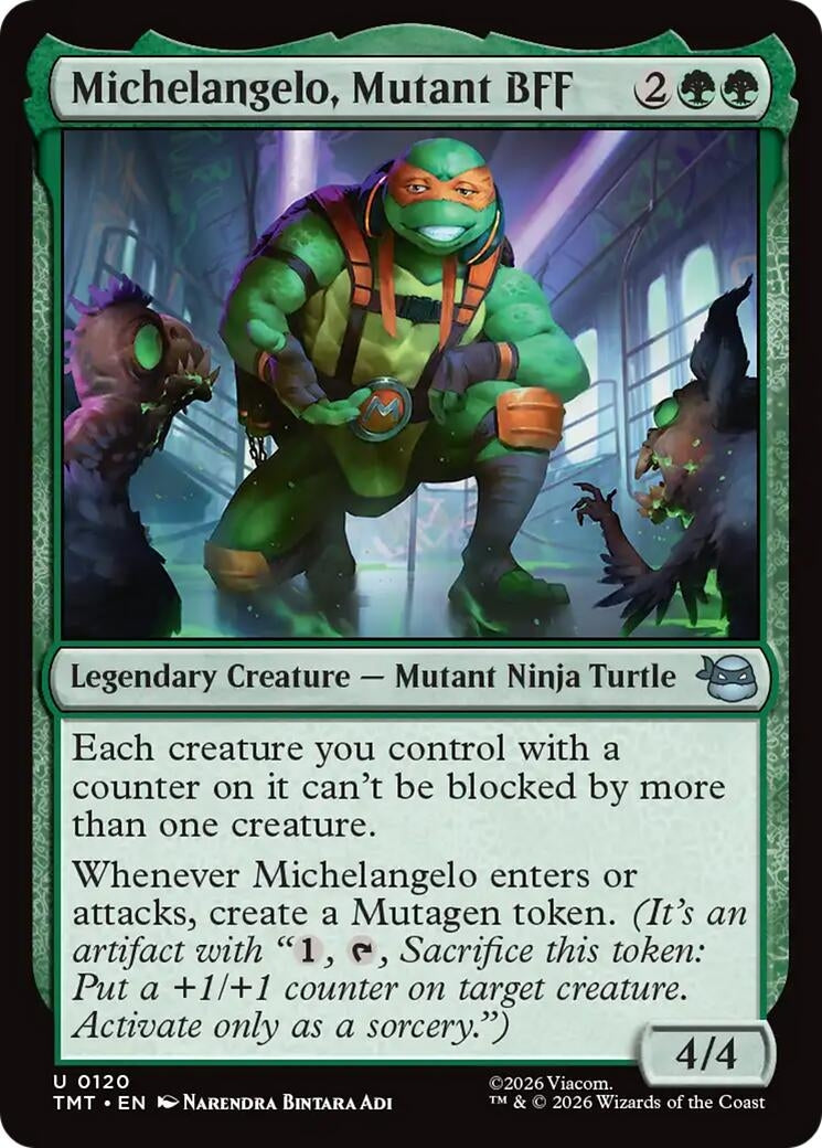 Image for Michelangelo, Mutant BFF [120] - Magic: The Gathering