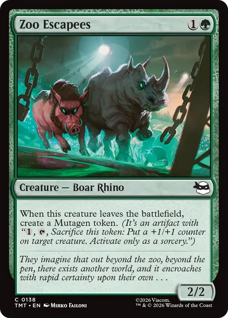 Image for Zoo Escapees [138] - Magic: The Gathering