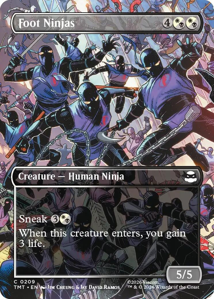 Image for Foot Ninjas (Borderless) [209] - Magic: The Gathering