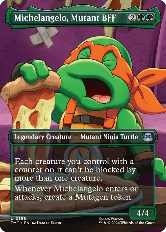 Image for Michelangelo, Mutant BFF (Borderless) [198] - Magic: The Gathering
