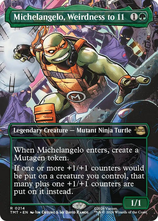 Image for Michelangelo, Weirdness to 11 (Borderless) [214] - Magic: The Gathering