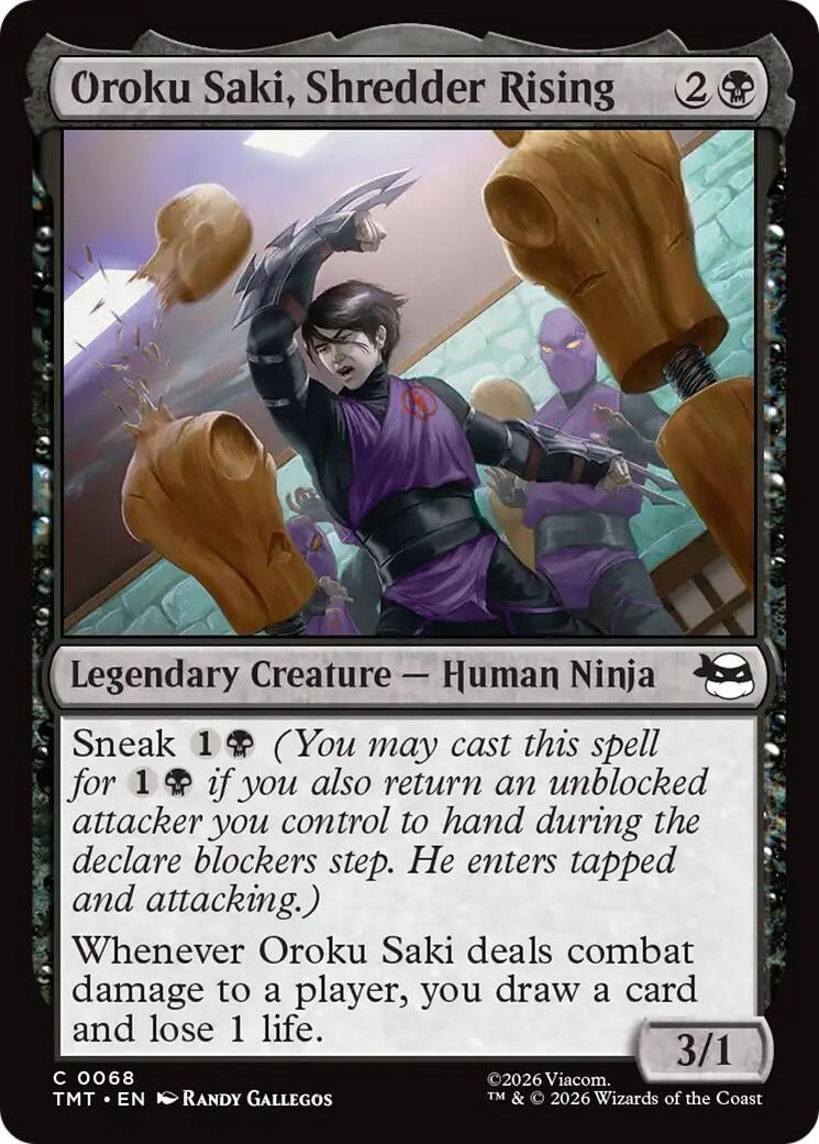 Image for Oroku Saki, Shredder Rising [68] - Magic: The Gathering
