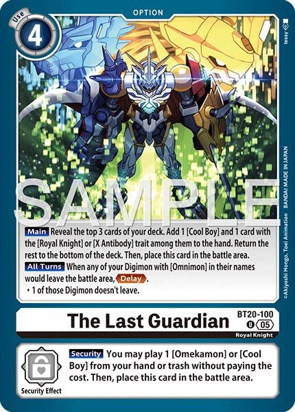 Image for The Last Guardian (Reprint) [BT20-100 U] - Digimon Card Game