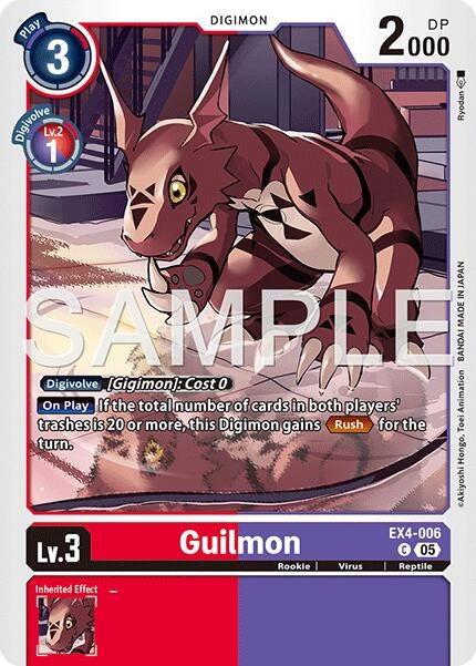 Image for Guilmon - EX4-006 (Reprint) [EX4-006 C] - Digimon Card Game