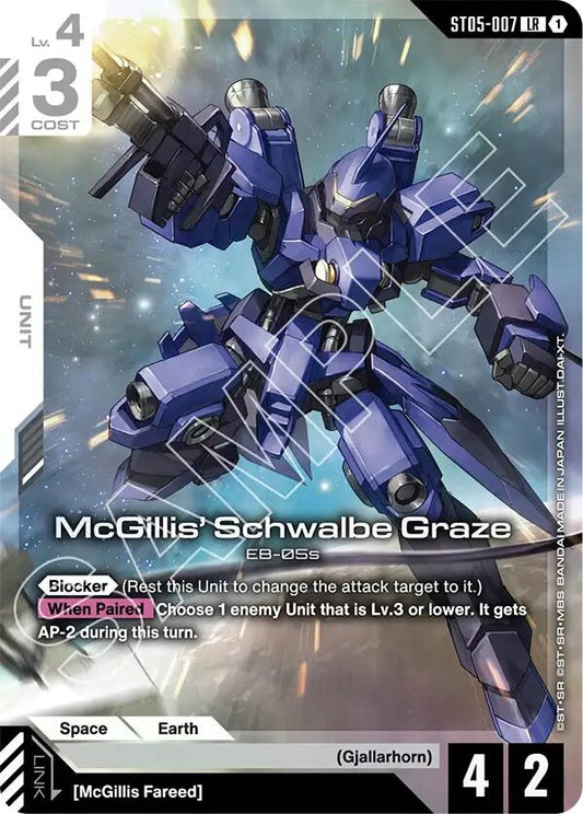 Image for McGillis' Schwalbe Graze (Premium Card Collection Gundam Assemble) [ST05-007] - Gundam Card Game