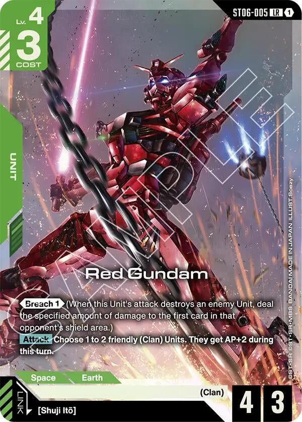 Image for Red Gundam (Premium Card Collection Gundam Assemble) [ST06-005] - Gundam Card Game