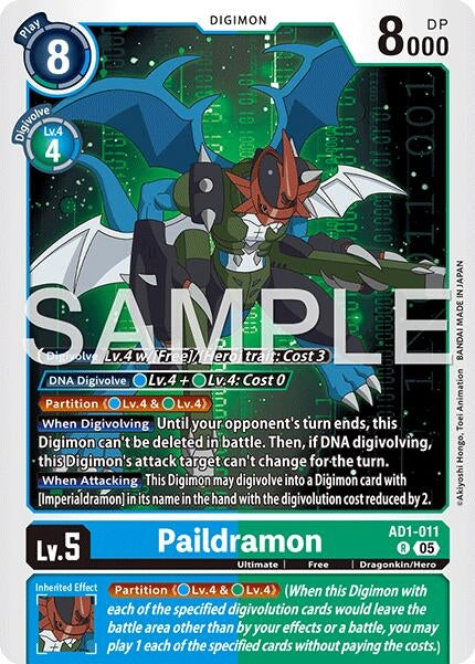 Image for Paildramon - AD1-011 [AD1-011 R] - Digimon Card Game