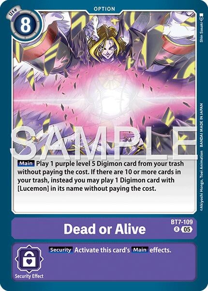 Image for Dead or Alive (Reprint) [BT7-109 R] - Digimon Card Game