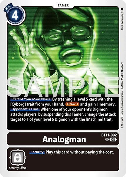 Image for Analogman (Reprint) [BT11-092 R] - Digimon Card Game