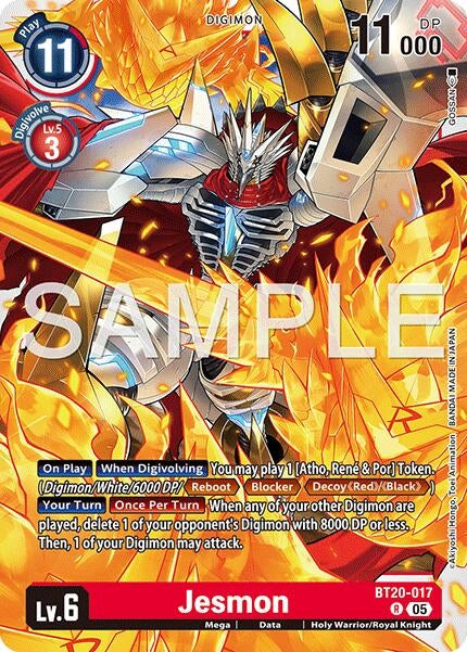 Image for Jesmon (Reprint) [BT20-017 R] - Digimon Card Game