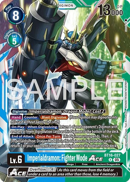Image for Imperialdramon: Fighter Mode ACE - BT16-027 (Reprint) [BT16-027 R] - Digimon Card Game