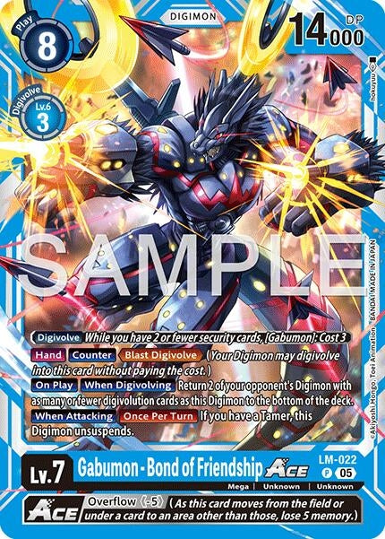 Image for Gabumon - Bond of Friendship ACE (Reprint) [LM-022 P] - Digimon Card Game