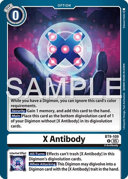 Image for X Antibody (Reprint) [BT9-109 U] - Digimon Card Game