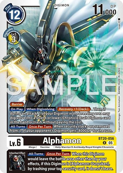 Image for Alphamon (Reprint) [BT20-056 R] - Digimon Card Game