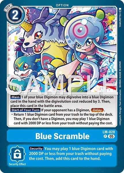 Image for Blue Scramble (Reprint) [LM-028 P] - Digimon Card Game