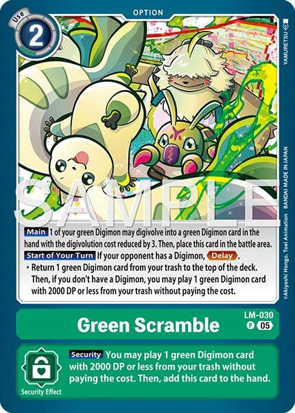 Image for Green Scramble (Reprint) [LM-030 P] - Digimon Card Game