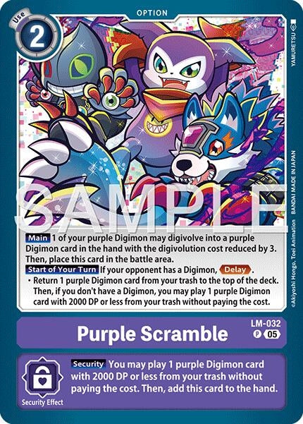 Image for Purple Scramble (Reprint) [LM-032 P] - Digimon Card Game