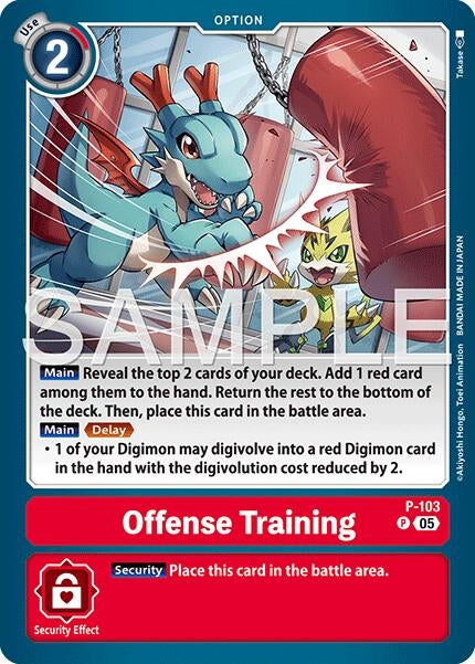 Image for Offense Training (Reprint) [P-103 P] - Digimon Card Game