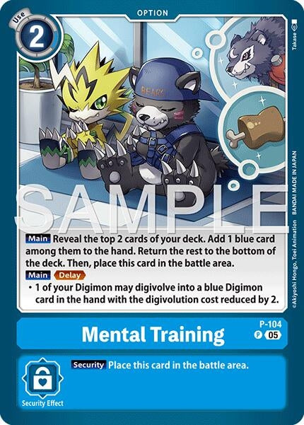 Image for Mental Training (Reprint) [P-104 P] - Digimon Card Game