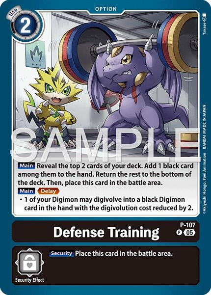 Image for Defense Training (Reprint) [P-107 P] - Digimon Card Game