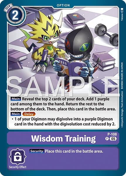 Image for Wisdom Training (Reprint) [P-108 P] - Digimon Card Game