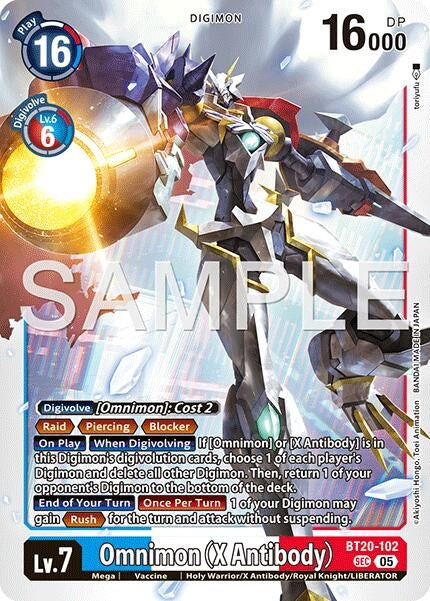 Image for Omnimon (X Antibody) (Reprint) [BT20-102 SEC] - Digimon Card Game