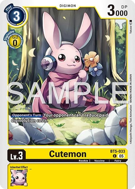 Image for Cutemon (Reprint) [BT5-033 C] - Digimon Card Game